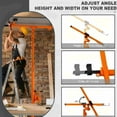 thumbnail image 5 of Garvee 16-Ft Drywall Lift, 150 lb Panel Hoist, 360° Rotate/60° Tilt, Telescopic Arm, 3 Locking Casters,Orange, 5 of 7
