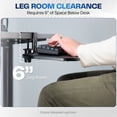 thumbnail image 6 of VIVO Black Single Clamp Rotating Keyboard Tray, 6 of 8