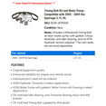 thumbnail image 2 of Timing Belt Kit and Water Pump - Compatible with 2005 - 2009 Kia Sportage 2.7L V6 2006 2007 2008, 2 of 2