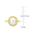 thumbnail image 3 of 9mm White Freshwater Cultured Pearl Ring in Yellow Plated Sterling Silver for Women, 3 of 6