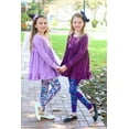 thumbnail image 6 of Millie Loves Lily Plum & Purple Long Sleeve Tops & Leggings Set,Big Girls,Size 5,(4-PCS), 6 of 6