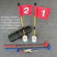 thumbnail image 4 of HH-GOLF Mini Golf Course for Beach Backyard Putting Game, 2X Adjustable Golf Putters, 2X Golf Flags & Putting Hole Cups, 2X Golf Balls, 1x Digger and Travel Bag, 4 of 7