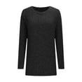 thumbnail image 3 of Ounisa Women's Long Sleeve Thermal Shirt Light Fleece Tops Spring 2025 Crew Neck Casual Basic T-Shirts for Women, 3 of 8