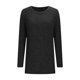 thumbnail image 4 of Blusas,Camiseta de manga larga acanalada para mujer, tejido suave cepillado, cuello en V, informal, mezcla de poliéster y elastano, corte regular para uso diario, sopatenor, 4 of 8