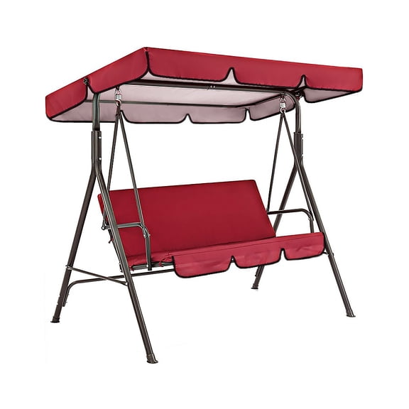 Cubierta para silla de columpio para jardín al aire libre, patio, asiento para silla de columpio y cubierta superior, toldo para sombrilla, rojo Advancent HA005105-15