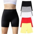 thumbnail image 5 of Jalioing 5 PCS Girls Athletic Biker Shorts High Waist Stretchy Yoga Dance Shorts Cotton Shorts, 5 of 7