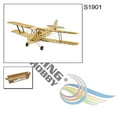 thumbnail image 4 of Helicóptero Abanopi S1901 avión de Control Remoto de madera Balsa KIT, 4 of 6