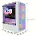 thumbnail image 5 of STGAubron Gaming Desktop PC, Intel Core i7-6700, 32G DDR4 Ram, 2T SSD, RTX 3060 Ti 8G Graphics, 600M Wifi, Bt 5.0, RGB Fan x7, RGB BT Sound Bar & Gaming Mic, Win11 home, 5 of 6