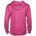 thumbnail image 2 of Casual Garb Fleece Hoodies for Men Heather French Terry Pullover Hoodie Hooded Sweatshirt Heliconia Heather X-Large, 2 of 4