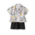 thumbnail image 7 of Ultrave Boys Beach Outfit Button Up Short Sleeve Shirt Solid Casual Shorts 2-Piece Sets Summer Holiday Sets, 7 of 7