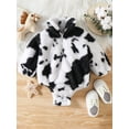 thumbnail image 3 of Gureui Toddler Infant Baby Girls Boys Winter Warm Romper, Long Sleeve Stand Collar Cow Print Zipper Casual Playsuit Daily wear, 3 of 9