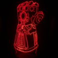 thumbnail image 1 of Lámpara de ilusión 3D con luz nocturna, lámpara decorativa Thanos Anime, 1 of 1