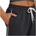 thumbnail image 5 of Womens Sweatpants Stripe Patchwork Loose Multi Use Sport Casual Wide Leg Sweatpants Women Black L, 5 of 8
