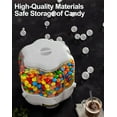 thumbnail image 5 of Christmas Candy Dispenser, 360° Rotating Candy Dispensers with Treat Boxes, 6 Compartments Candy Machine Dispenser, Fun Press-Type Nut Storage Box for Rice, Cereals, Snacks, Candies (L(15L)), 5 of 7
