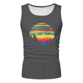 thumbnail image 5 of Tank Tops for Men Casual Graphic Scoop Neck Sleeveless Shirt Summer Lightweight Mens Tanks, 5 of 5