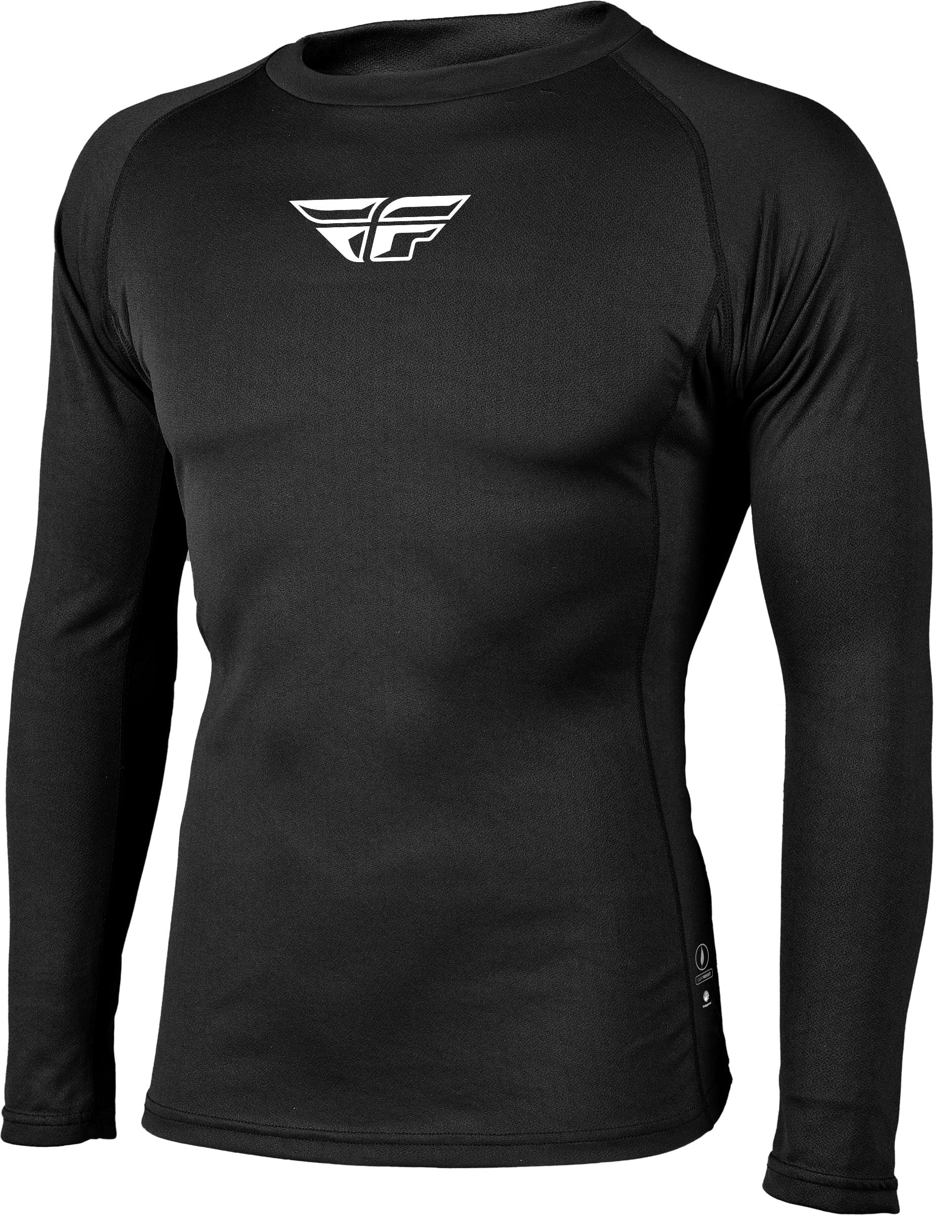 2X-Large Fly Racing Lightweight Adult Off-Road Motorcycle Undergarment Base Layer Top Black 