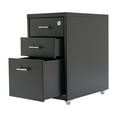 thumbnail image 6 of Vertical File Cabinet 3-Drawer Lockable Black Cold-Rolled Steel 18.3in Tall, 6 of 18