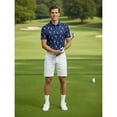 thumbnail image 5 of Birdie Bound Men's and Big & Tall Firecracker Popsicle Print Polo Top, Sizes XS-4XLT, 5 of 6