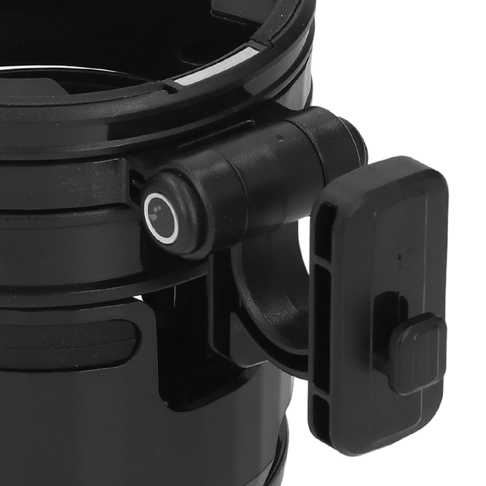 Xirurus 3-in-1 Stroller Cup Holder with Hook, Universal Double Bottle Holder 360 Degree Adjustable for Bike, Wheelchair, Walker and Treadmill, Black (7.87 x 4.72 in / 20 x 12 cm)