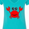 thumbnail image 4 of Inktastic Cute Red Crab Women's V-Neck T-Shirt, 4 of 5