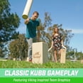thumbnail image 3 of GoSports Juego de Lanzamiento de Kubb Viking Clash de Madera Premium de Tamaño Trasero para Niños y Adultos, 3 of 5