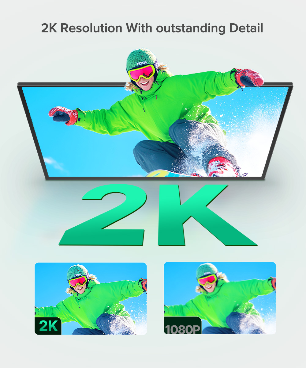 UPERFECT 24.5 Inch Computer Monitor 165Hz 2560*1440P Portable Monitor