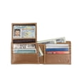 thumbnail image 2 of Cartera Timberland Passcase de piel plegable con RFID, color canela, 2 of 5