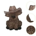 thumbnail image 6 of yotijay Cow Statue Resin Decorative Figurine for Cabinet Office Living Room Single, 6 of 9
