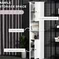 thumbnail image 6 of 13-inch Wide Storage Cabinet with 2 Cabinets and 2 Shelves for Bathroom Supplies, 6 of 6