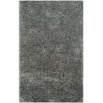 thumbnail image 3 of SAFAVIEH Henley Solid South Beach Polyester Shag Area Rug, Steel Grey, 4' x 6', 3 of 6