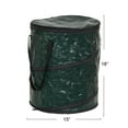 thumbnail image 2 of Household Essentials Pop Up Hamper, Pop Up Camping Trash Can, Great for Outdoor or Indoor Use, Portable and Collapsible with Zippered Top, Green, 2 of 10