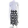 Pre-owned|Paco Rabanne Womens Textured Floral Print A Line Midi Skirt Black Size 38 EUR