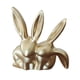 thumbnail image 1 of Estatua de conejo, figura de conejo, decoración de Pascua coleccionable, adorno decorativo oro, 1 of 9