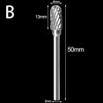 thumbnail image 1 of Carving Bit Burrs Double Cut 1/8" Shank 3mm Shank Woodworkers 3x6mm Carbide, 1 of 8