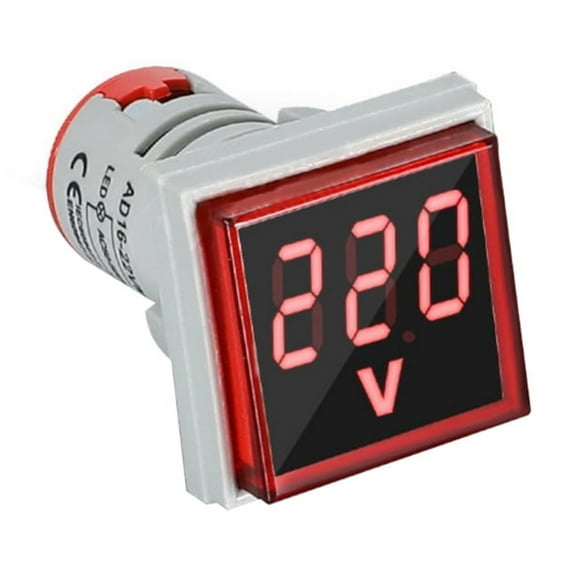 Digital Voltmeter Panel Voltages Indicates Simple Use for Home & Industrial Use
