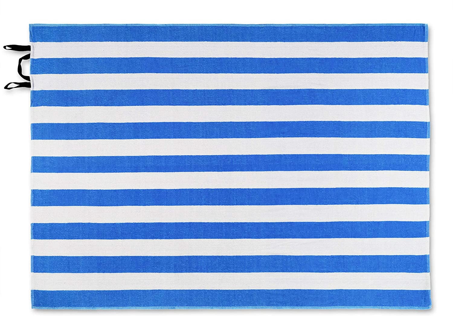 Extra Large Family Cabana Stripe Beach Towel 52 x 72 inch - BLUE - Hotel Pool and Resort Big and Absorbent