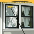 thumbnail image 3 of NEWE Window Squeegee with Extension Pole 54.5 inches, Short Handle Included, Yellow, 3 of 7