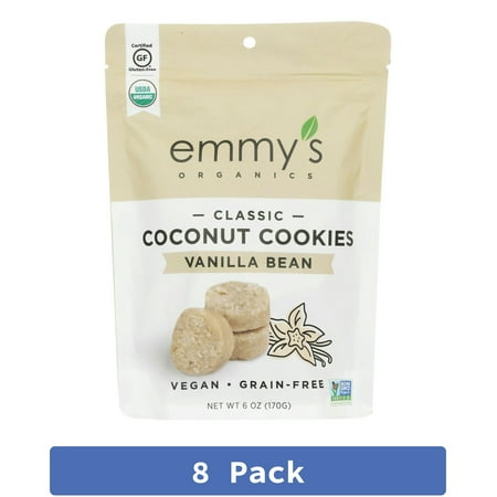 Emmy's Organic Cookie Coconut Vanilla 6 oz (Pack Of 8)