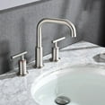 thumbnail image 3 of YASINU  8 Inch Luxury Widespread Bathroom Sink Faucet with Pop-Up Drain Chrome/Clear Chrome Finish, 3 of 5