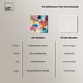 thumbnail image 6 of Gossamer Colors Canvas Modern Colorful Print by Art Remedy, Gallery Wrapped, 40" x 40", 6 of 7