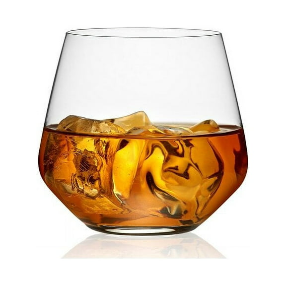Charisma Whiskey, 14 oz. Crystal Rocks Glass, Set of 4