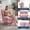 Pink, variant on Volkmi Oversized Swivel Accent Chair for Living Room or Bedroom - Modern 360° Rotating Lounge Chair - Thick Cushion & Cozy Chenille Upholstery - Beige