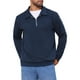 thumbnail image 5 of SUDADERA DE PULLOVER DE MANGA LARGA CON CREMALLERA CUARTO INSPIRADA EN CHIC PARA HOMBRE, TAMAÑO 2XL, AZUL OSCURO, CON PATRONES GEOMÉTRICOS TEJIDOS, 5 of 6