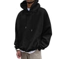 thumbnail image 5 of MHFRRA Sudadera con Capucha y Estampado de Moda, Informal, de Manga Larga, Suave y Cómoda, para Uso Diario En Otoño E Invierno, para Actividades Al Aire Libre, Ligera y Cálida Negro, 5 of 5