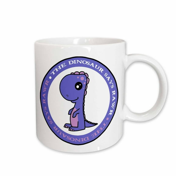 3drose, the Dinosaur Says Rawr, 15oz Mug