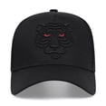 thumbnail image 2 of Knite Gorra Negra Tigre Béisbol Poliéster Hip Hop Hombre Unisex Ajustable, 2 of 3