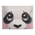 thumbnail image 5 of Autua Panda Face Tapestry Wall Hanging Unique Style Graphic Tapestries for Home Wall Decor Living Room Bedroom Dorm Farmhouse - 4 Sizes Available 40x30inch, 5 of 6