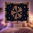 thumbnail image 2 of Quilt Medallion with Starburst, Nostalgic Rustic Style for Americana Decor Lovers, Americana Wall Decor, Fourth of July Gift, Tapestry Wall Hanging for Bedroom and Living Room, 2 of 7