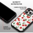 thumbnail image 4 of Magnetic Case for iPhone 15 Pro Max, 10ft Military-Grade Protection, Compatible with Magsafe, Shockproof Phone Case for iPhone 15 Pro Max - Cute Cherry - Clear Black, 4 of 7