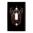thumbnail image 1 of Warrior Knight Tank Dragon Shield Fantasy Gaming Plastic Wall Decor Toggle Light Switch Plate Cover, 1 of 4